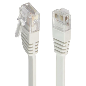 Verizon 5FT CAT5E Flat Tangle-Free Ethernet White Cable